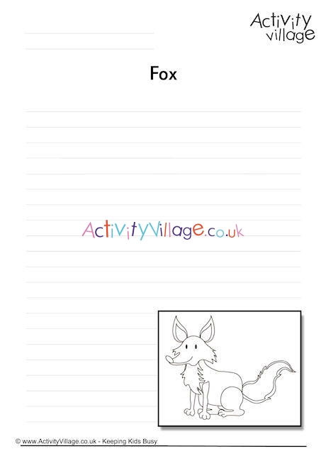 Fox Writing Page