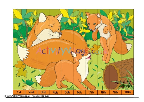 Foxes jigsaw ordinal numbers