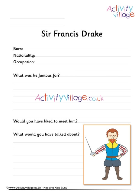 Francis Drake Worksheet