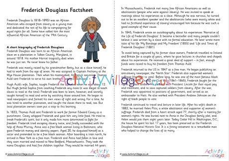 Frederick Douglass Factsheet