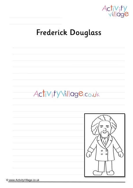 Frederick Douglass Writing Page