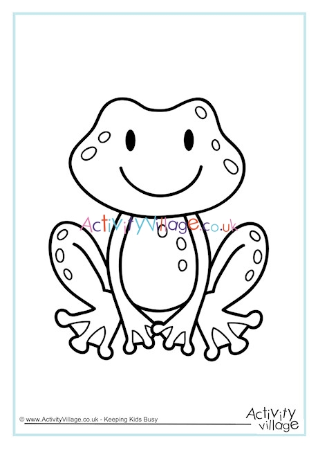 Frog Colouring Page 2