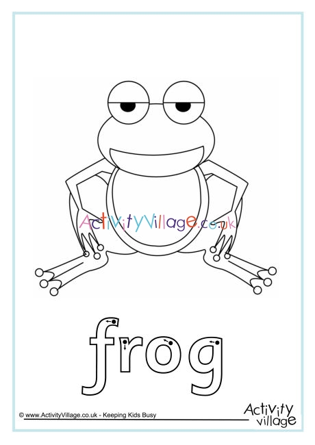 Frog finger tracing