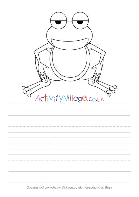 frog story paper