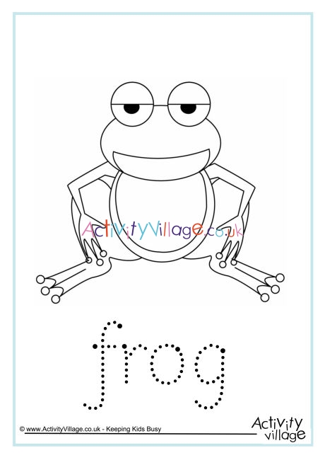 Frog word tracing
