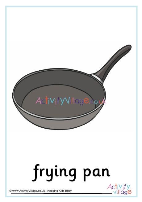 Frying pan poster