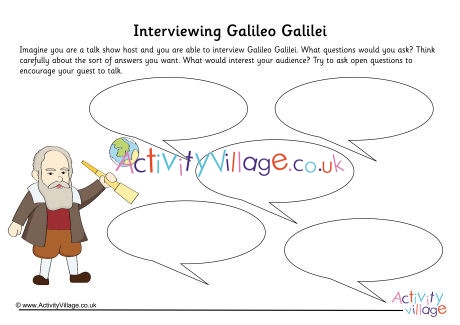 Galileo Galilei Interview Worksheet