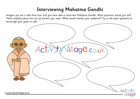 Gandhi interview worksheet