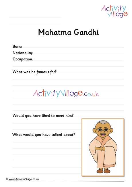 Gandhi Worksheet