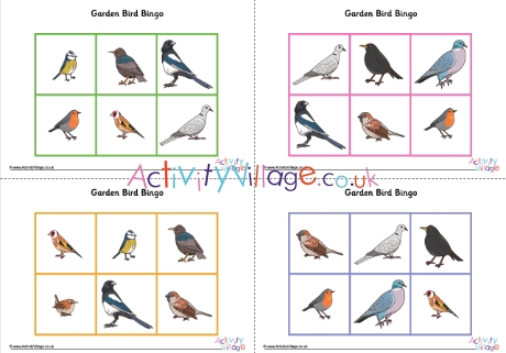 Garden Bird Bingo