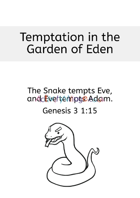 Garden of Eden story booklet