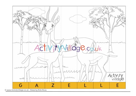 Gazelle Spelling Jigsaw