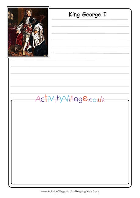 George I Notebooking Page