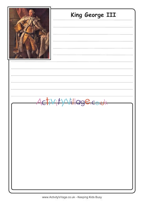 George III Notebooking Page