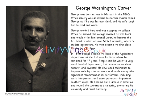 george washington carver short biography