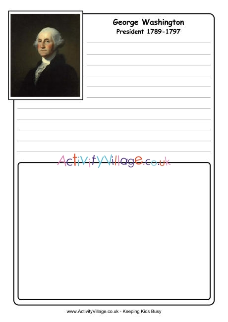 George Washington notebooking page 1