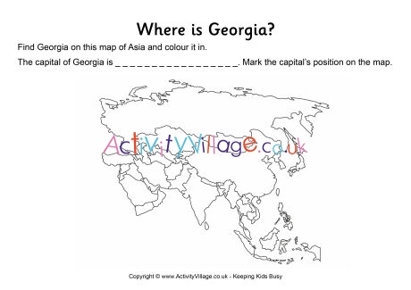 Georgia Location Worksheet