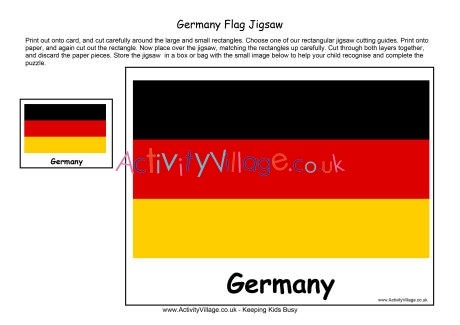 Germany flag jigsaw