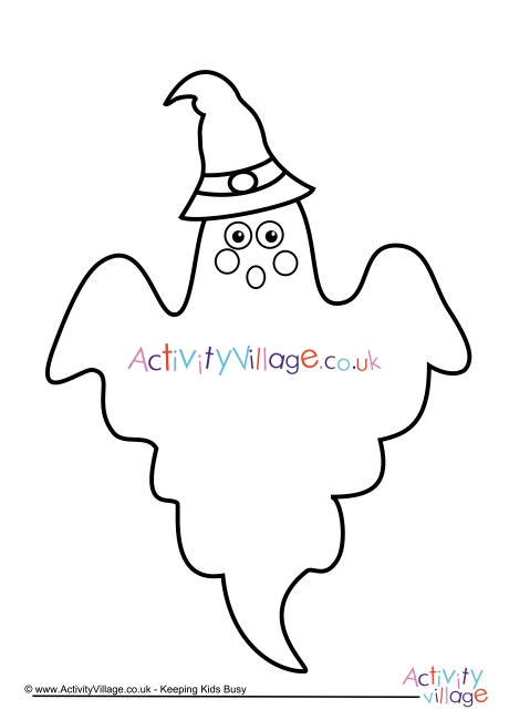 Ghost colouring page 2