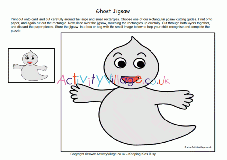 Ghost Jigsaw Printable
