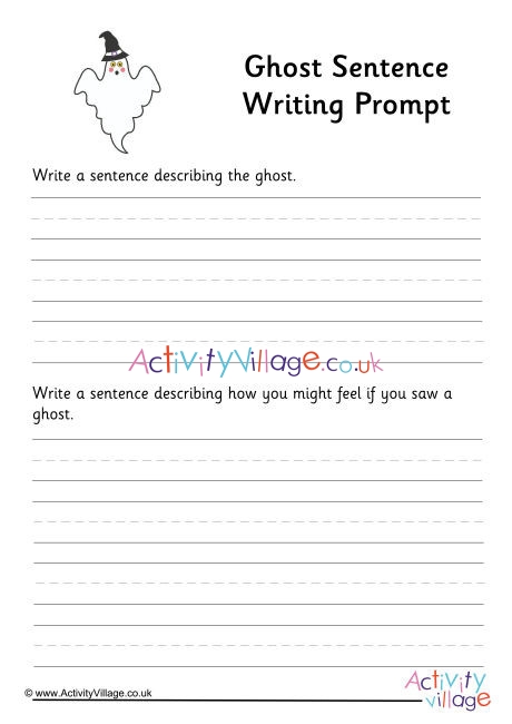 Ghost Sentence Writing Prompt