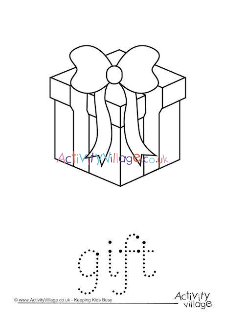 Gift Word Tracing