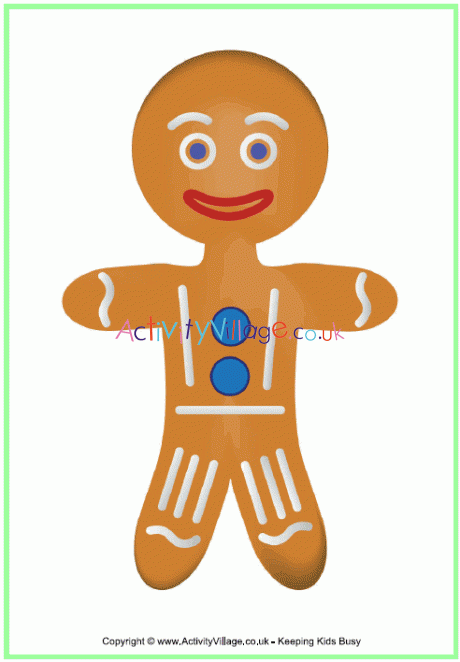 Gingerbread man poster 2