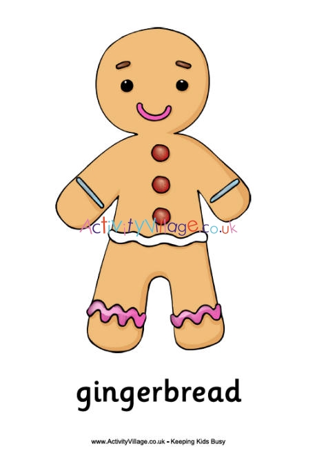 Gingerbread man poster