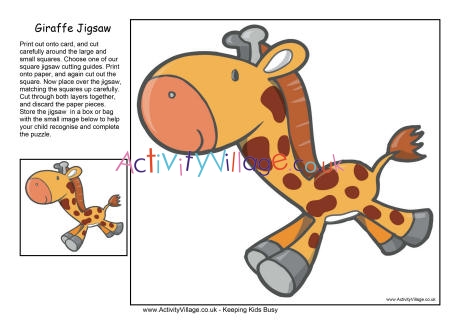 Giraffe jigsaw