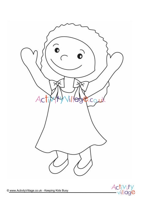 Girl Colouring Page 10