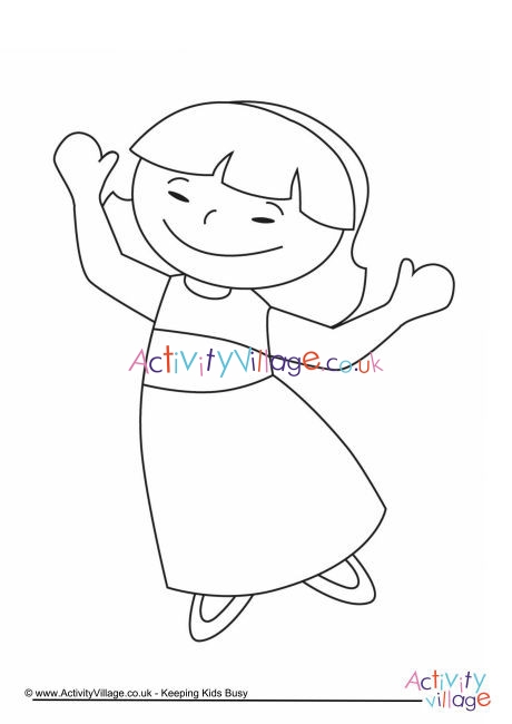Girl Colouring Page 12