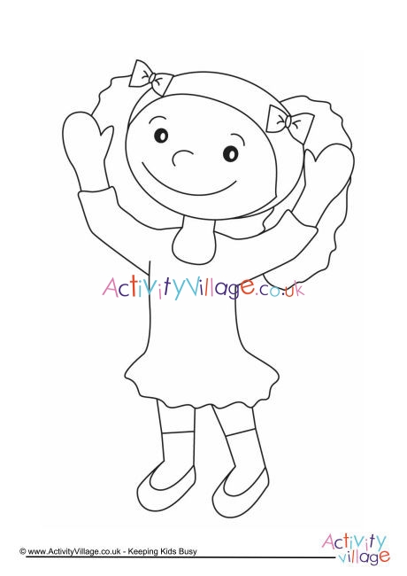 Girl Colouring Page 14