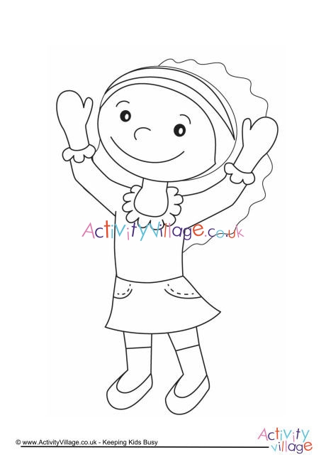 Girl Colouring Page 15