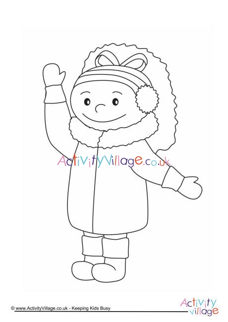 Girl Colouring Page 4