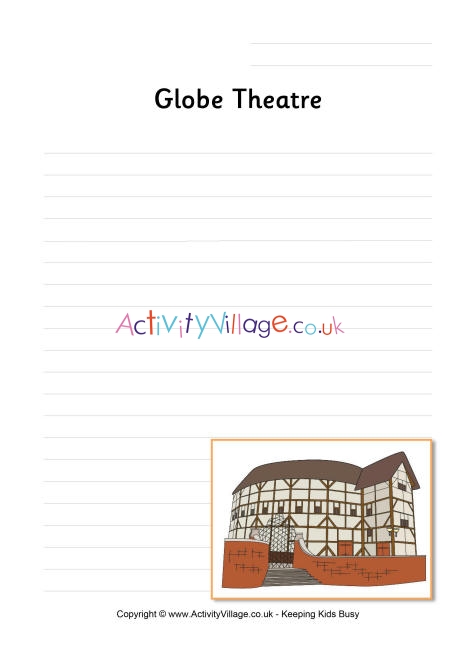 Globe theatre writing page