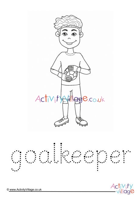 Goalkeeper Word Tracing