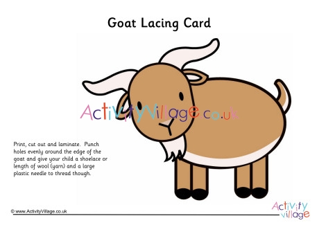 Goat Lacing Card 2