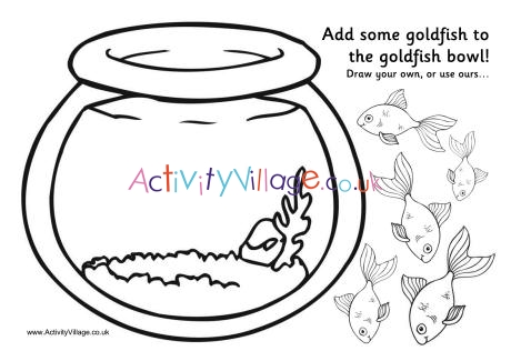 Goldfish bowl activity printable