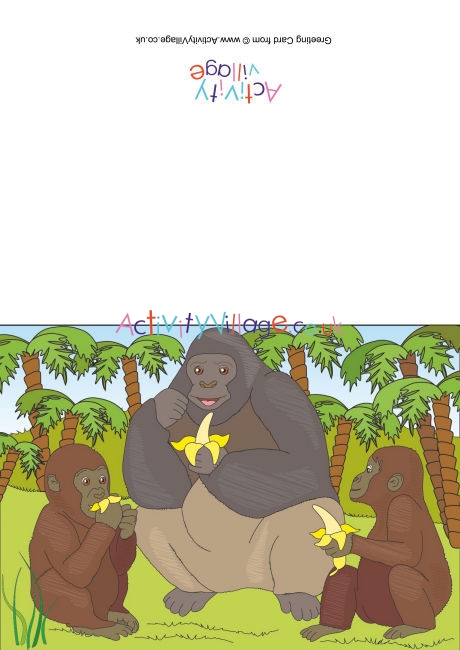 Gorillas Scene Card