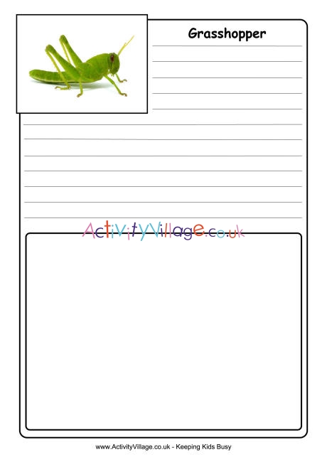 Grasshopper notebooking page