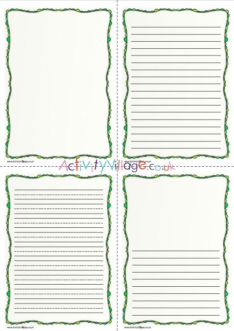Green Doodle Writing Frame
