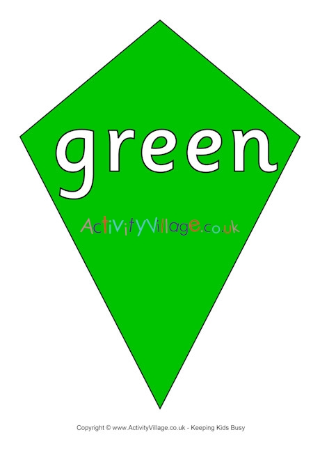 Green kite poster