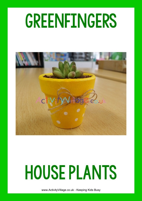 Greenfingers Garden Centre house plants poster