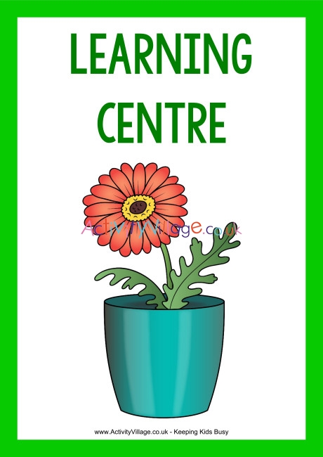 Greenfingers Garden Centre learning centre poster