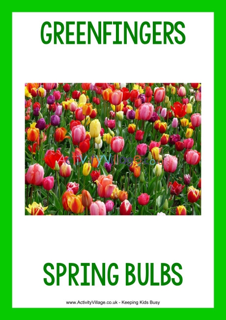 Greenfingers Garden Centre spring bulbs poster