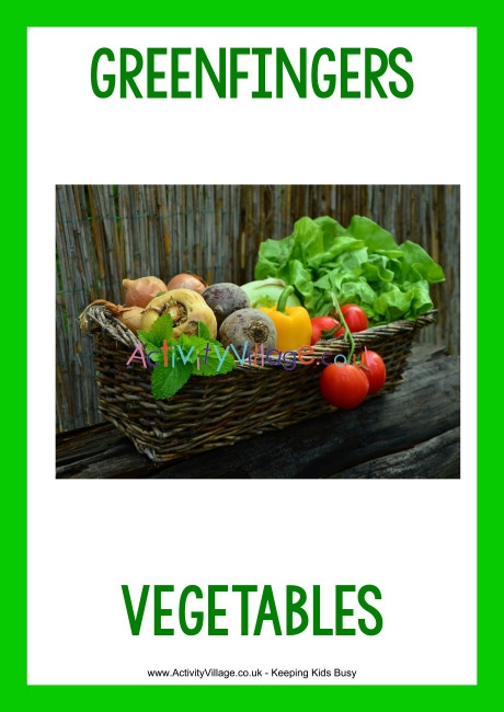 Greenfingers Garden Centre vegetables poster