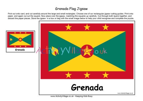 Grenada flag jigsaw