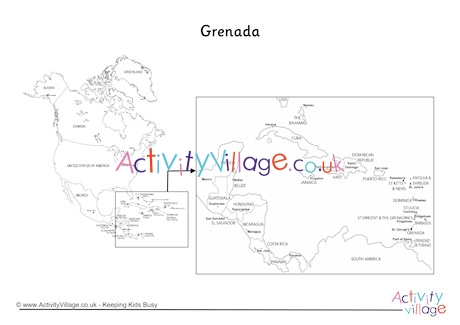 Grenada On Map Of North America