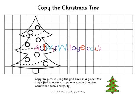 Grid copy Christmas tree