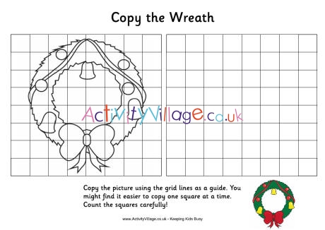 Grid copy wreath